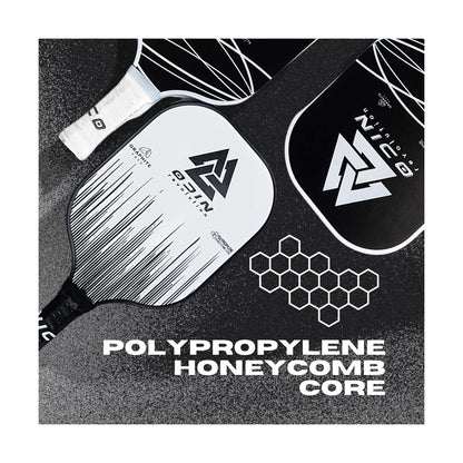 Odin Pickleball Paddles Set of 2 Premium Graphite Polypropylene Honeycomb Cor...